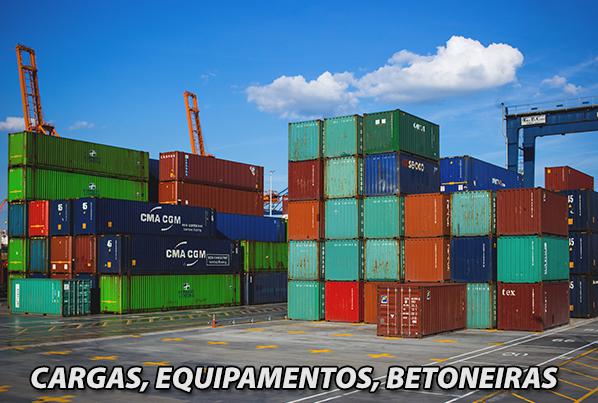 Containers, Cargas, Equipamentos, Betoneiras